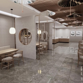 新中式中餐厅3D模型下载